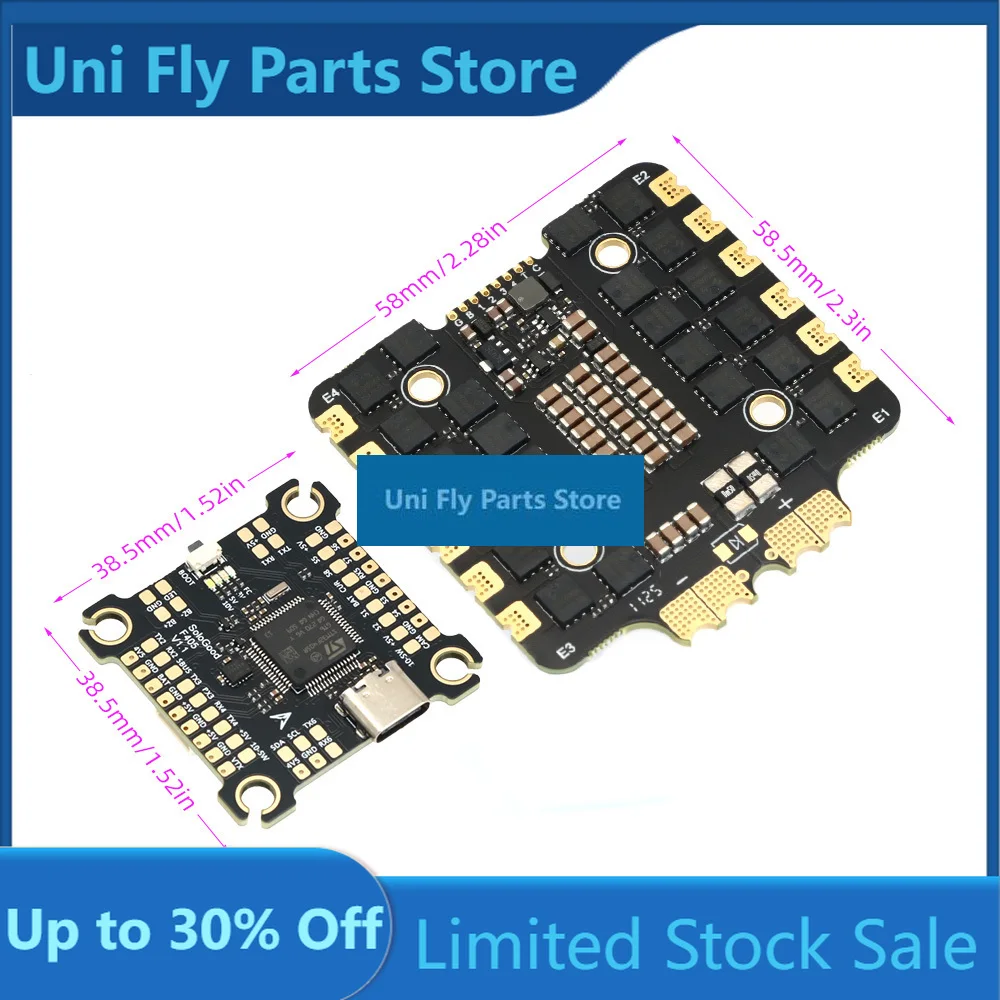 Sologood 6S F722  Stack / 8S F722  Stack / 6S F405  Stack F722/F405 FC & BLHELI_S  4in1 ESC For FPV Parts