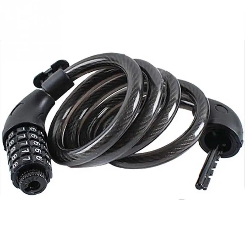 Bicycle Five Digit Password Lock Bicycle Lock Mountain Bike Wire High Quality Colorful Portable 5 Digit Bicycle Chain Lock
