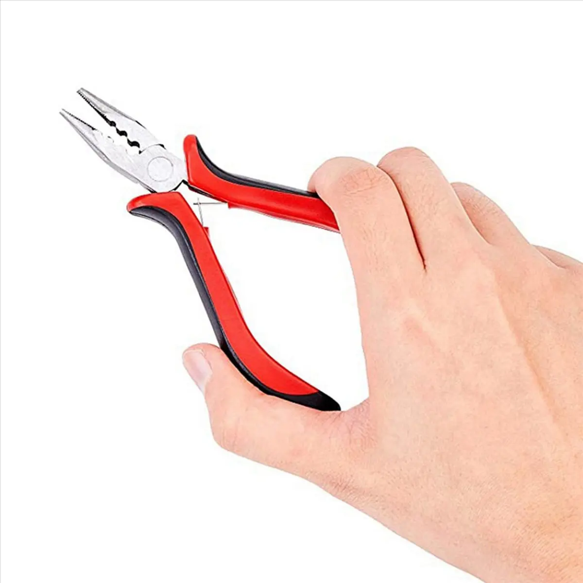 

3 Pack 45 Steel Jewelry Bead Crimper Tools Crimping Press Plier for Jewelry Making Red