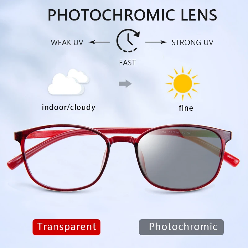 

Фотохромные очки для чтения, легкая гибкая оправа TR90, компьютерные ридеры с УФ-защитой для женщин, антибликовые очки
