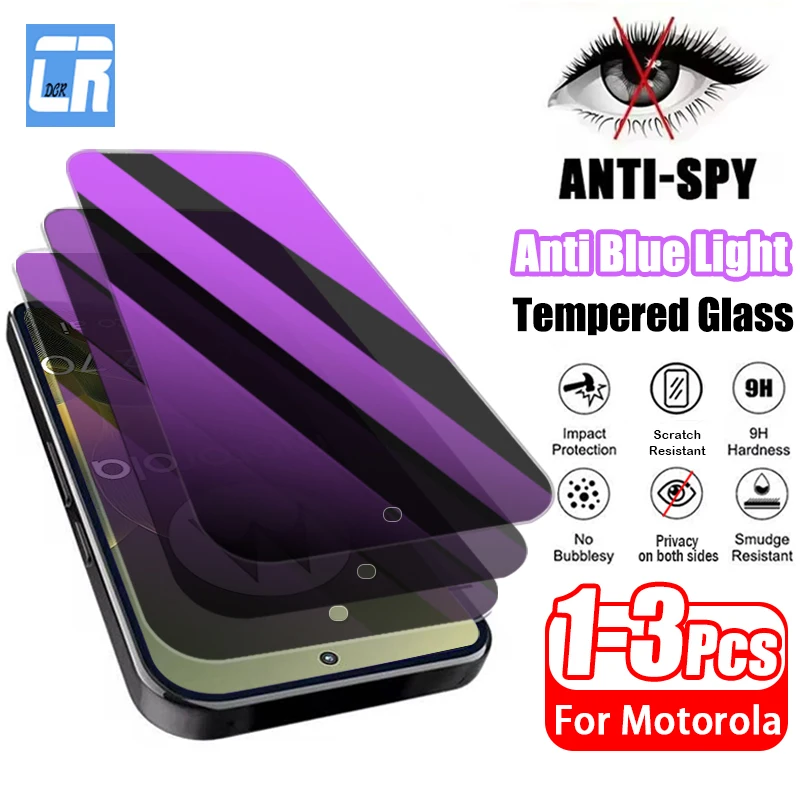 

1-3 шт., защитная пленка для экрана с защитой от синего луча для Motorola Edge 70 ThinkPhone 25, закаленное стекло для Moto S50 G73 G53 G23 G13