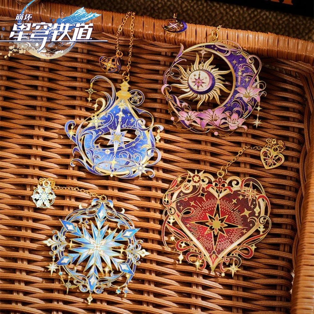 Honkai: Star Rail Game Merch Bookmark Dan Heng Trailblazer Jing Yuan Aventurine Decorative Pendant Birthday Gift for Fan