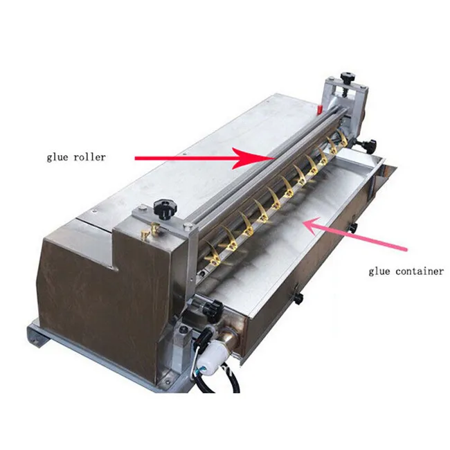 Picture 4: Gumming Spreader Leather Hot Melt Paper Gluing Machine for PaperPaper Sheet Automatic Feeding Pasting Hotmelt Glue Jelly