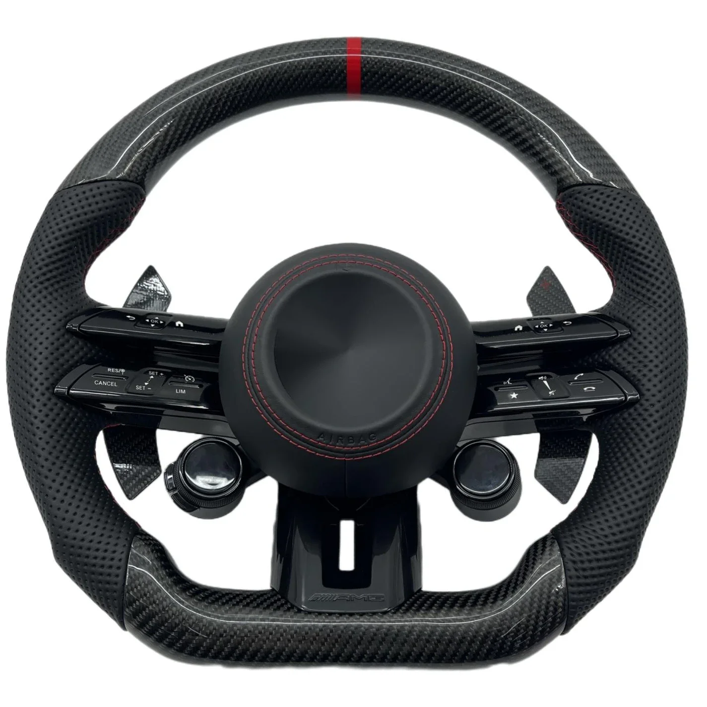 

Custom carbon fiber steering wheel for Mercedes Benz