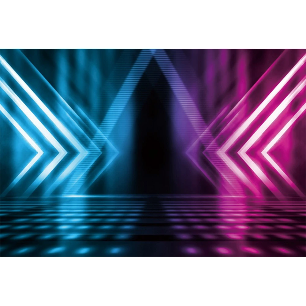 Fondo de fotografía de escenario de Color láser, apertura fluorescente fresca, decoración de fiesta de baile, retrato de adultos, fondo fotográfico