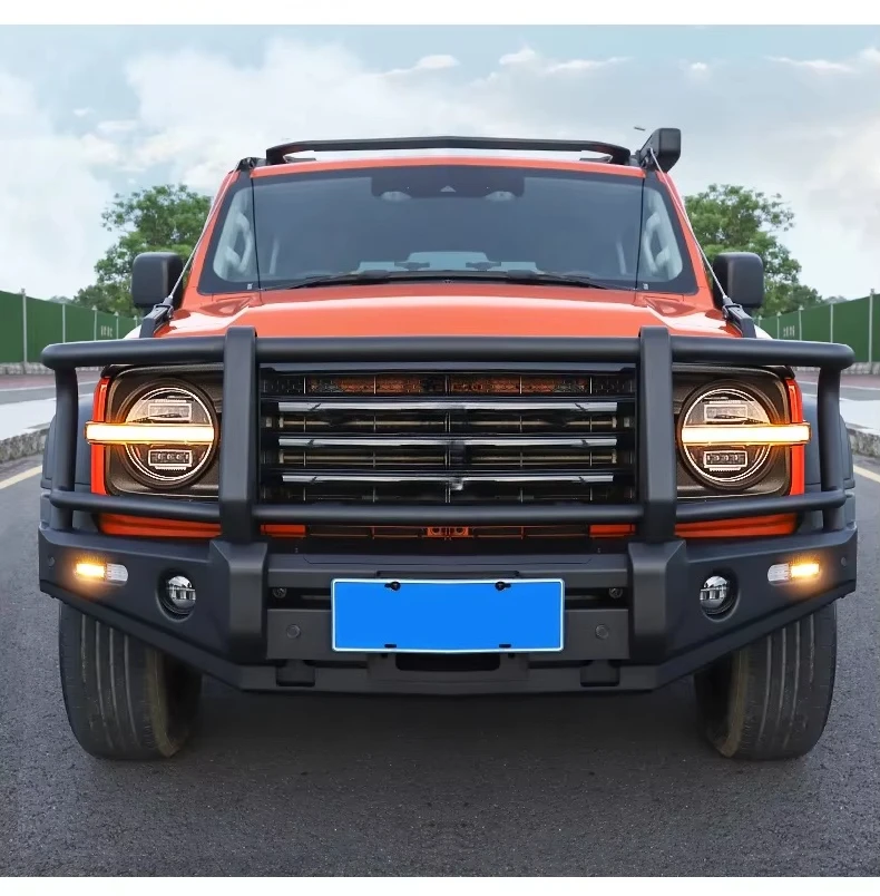 

For Tank 300 Auto Parts Bull bar with Australian Style Front Bumper Made of Manganese Steel and Aluminum Alloy Material