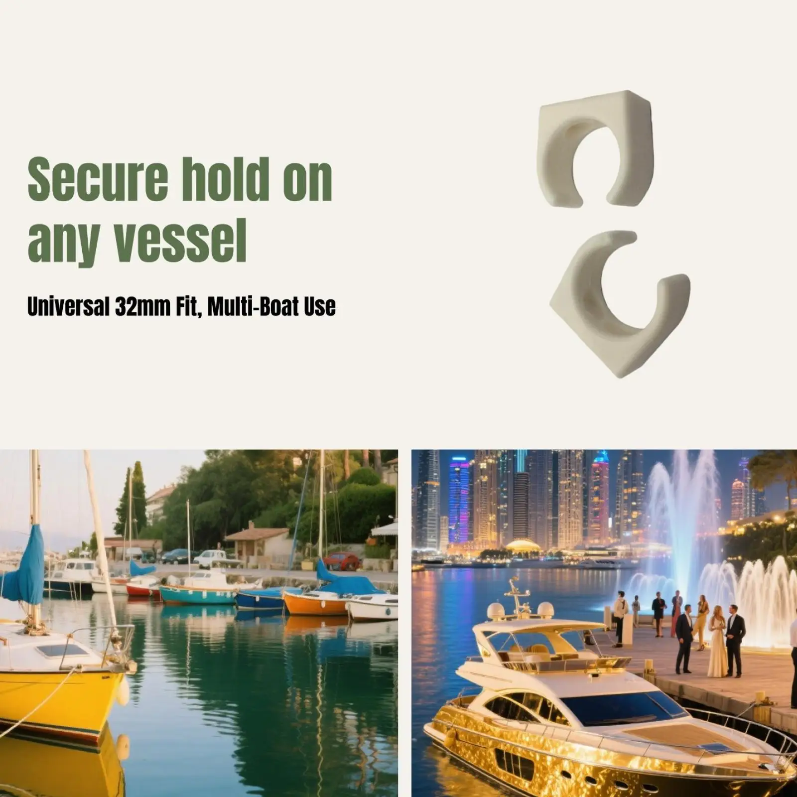 2 pçs clipes de escada para barcos náilon escada gancho clipes de armazenamento para barcos fuzileiros iates acessórios