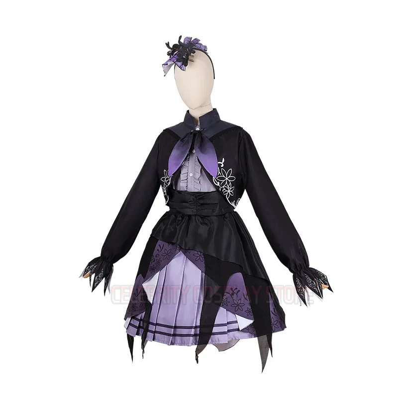 Game Asahina Mafuyu Cosplay Project Sekai Cosplay Costumes Asahina Mafuyu Lolita Suits Dress Wig Halloween Party for Women Girls