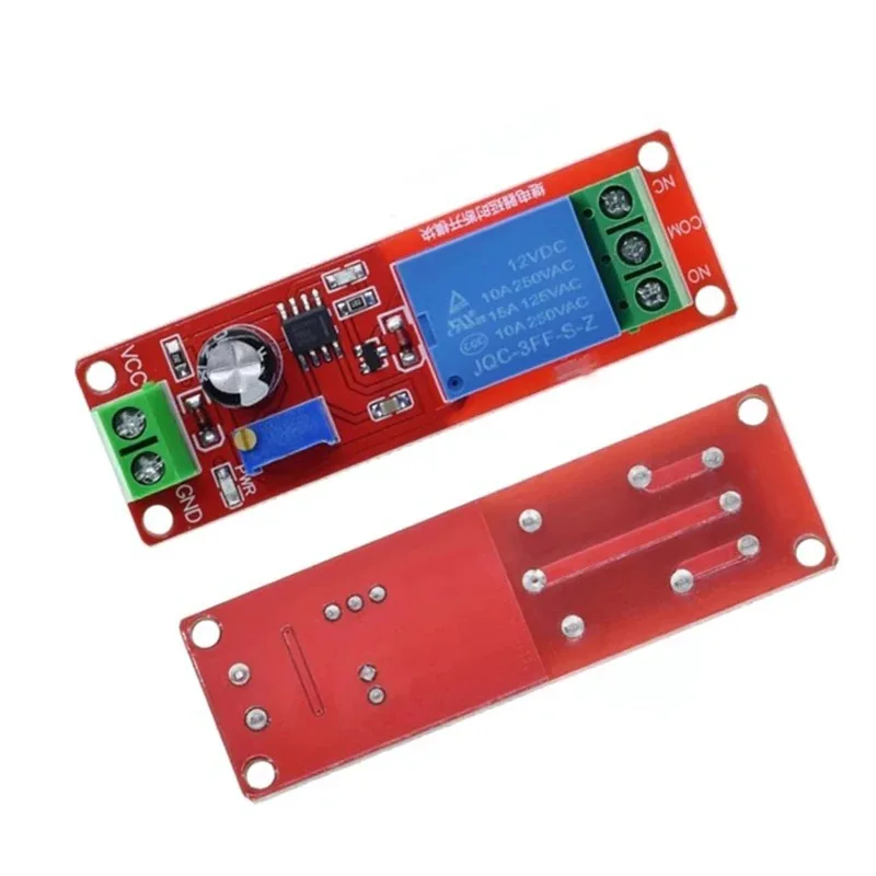 4pcs NE555 Delay Relay Module Monostable Switch Time Delay Power On 5V 12V for Automotive Electronics Arduino