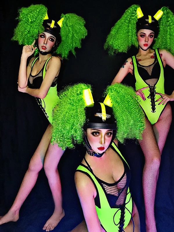 

Promotional Gogo Lead Performance Costume Sexy DS Nightclub Bar Female Singer Stage Outfit Dance Performance Clothing