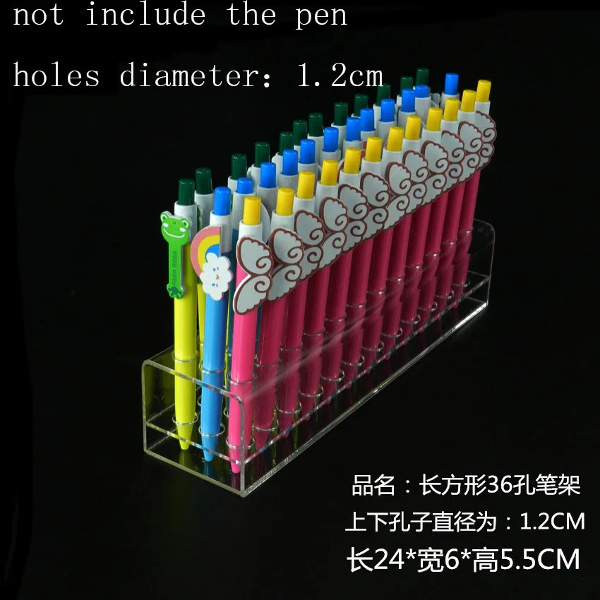 

Acrylic 36 holes Pen holder Eyebrow Eyeliner Pencil Display Multi-Functional Exhibition Stand Jewelry Display Holder Shelf