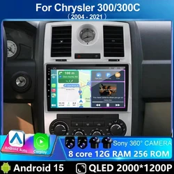 Android 15 For Chrysler 300/300C 2004-2011 Car Radio Stereo Wifi Navi Multimedia Video Player Autoradio 2Din 9in GPS Navi Maps