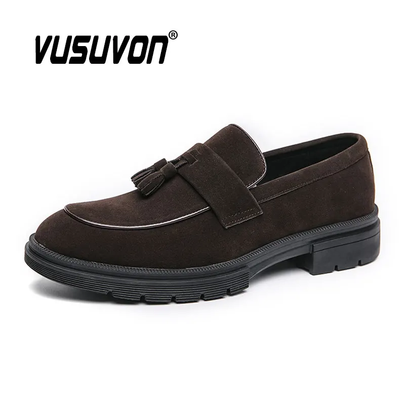 Men Tassels Loafers Shoes Comfortable Dress Classic Wedding Fashion Casual Business Footwear For Party Big Size 38-46