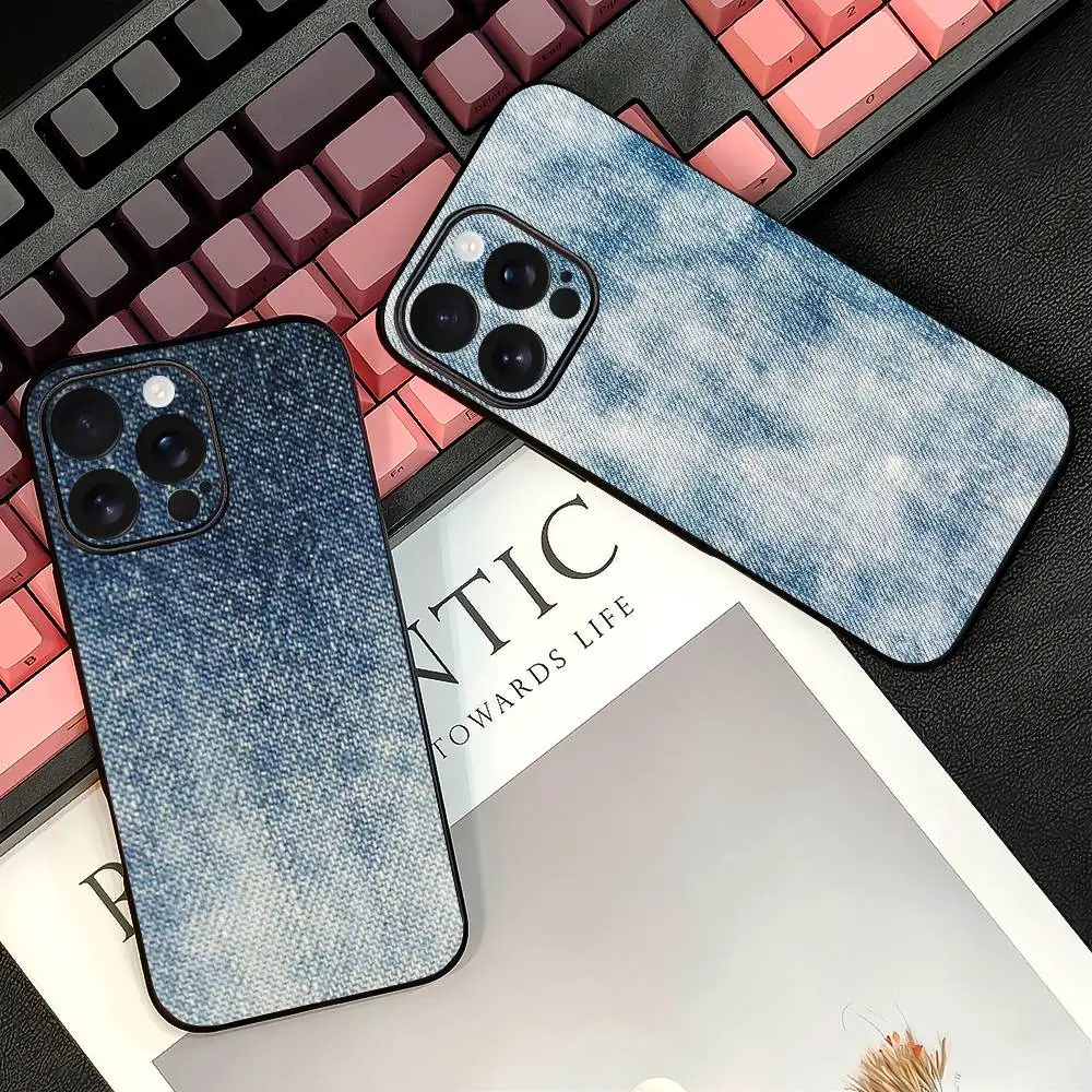 Distressed Water Wash Colorful Satin & Glossy Case For Phone 12-17 Air/Plus/Pro Max – Perfect Gift