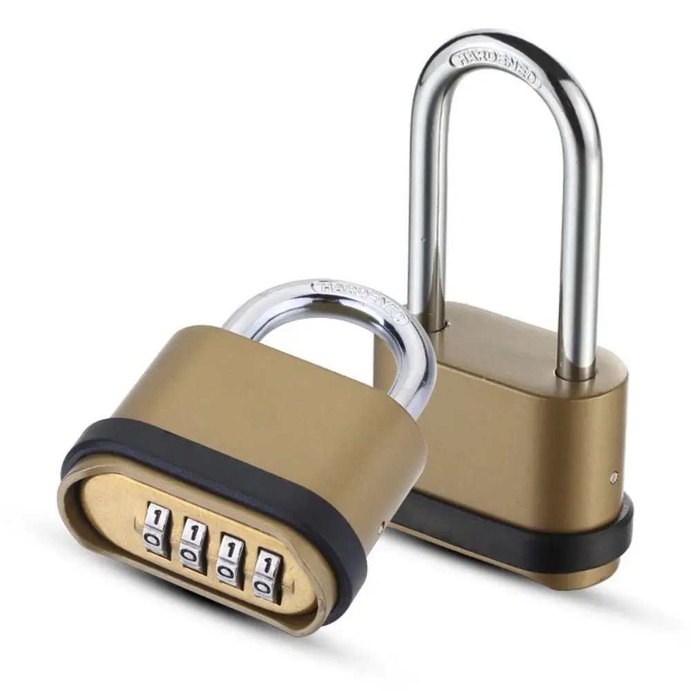 Zinc Alloy Combination Padlock Rustproof Waterproof Password Code Lock Sturdy Design 4 Digit Number Security Padlock