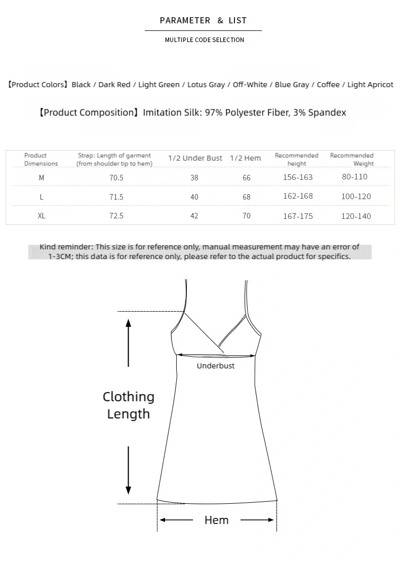 Women's Sexy Spring & Summer Sleepwear Set Deep V-neck Satin Silk-like Ice Silk Suspender Loungewear Pajamas - Image 6