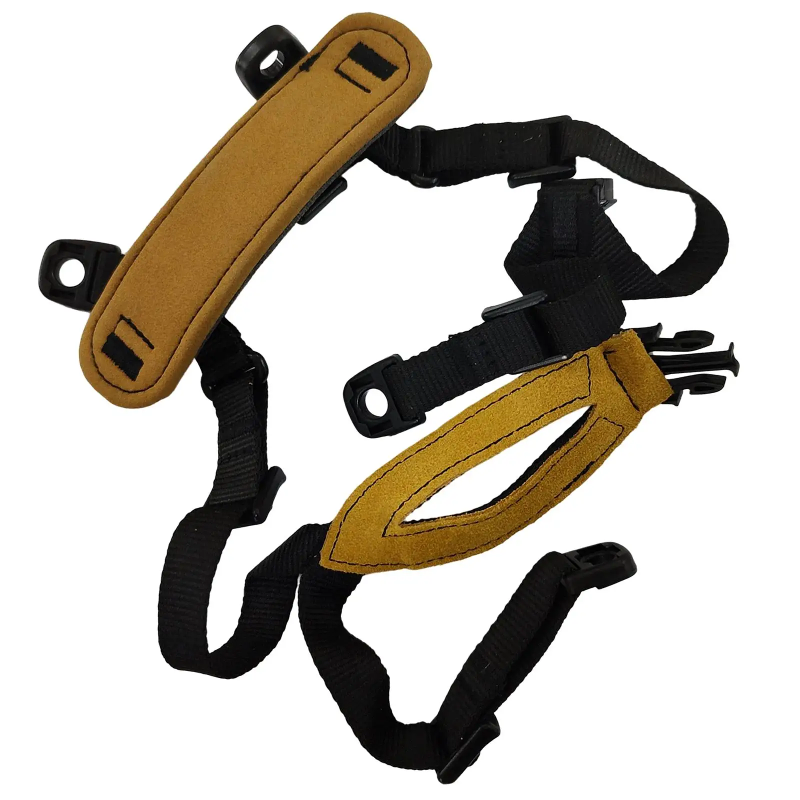 射撃アクセサリー用チンストラップ調整可能4点式ヘルメットサスペンダーシステム
