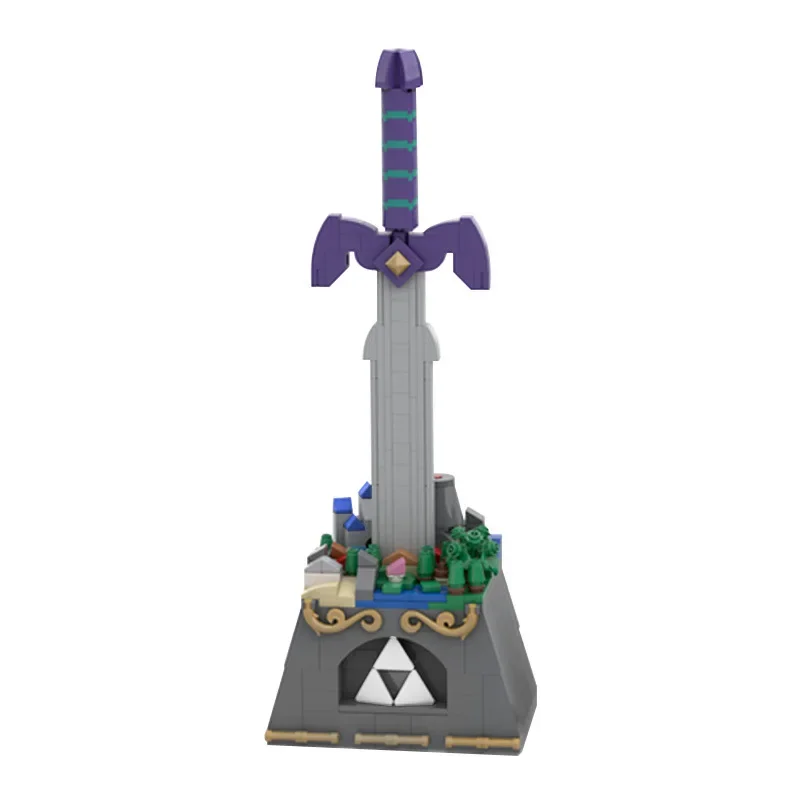 

Moc Zeldaed Ruins Guardian Link Master Sword Building Blocks Hailar Scene BrickFantasy Toys for Children Kid Gifts