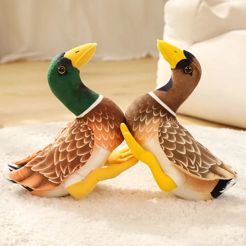 29CM Simulation Wild Duck Lifelike Stuffed Mandarin Duck Intresting Plush Home Decor Birthday Gift