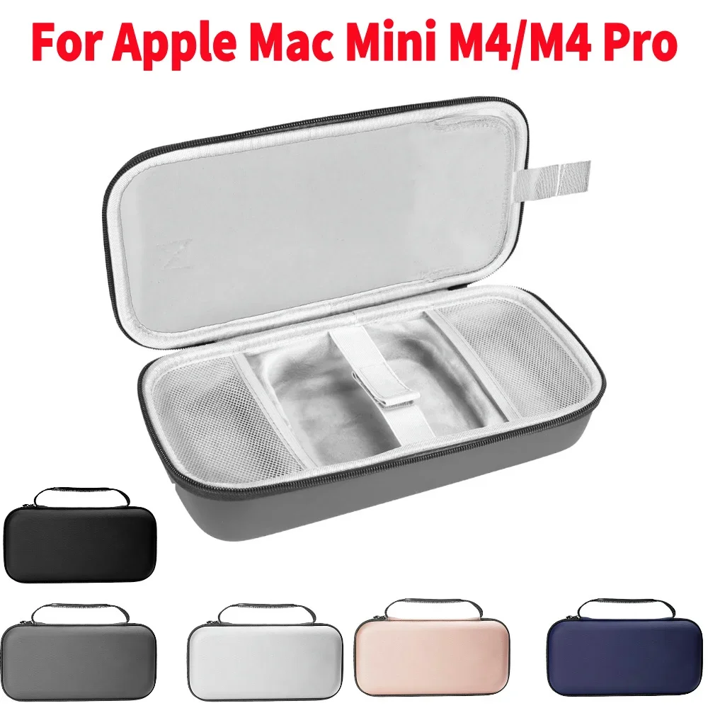 Hard Case for Apple Mac Mini M4/M4 Pro Computer Host Storage Bag Keyboard Organizer Portable Protective Hard Carrying Case
