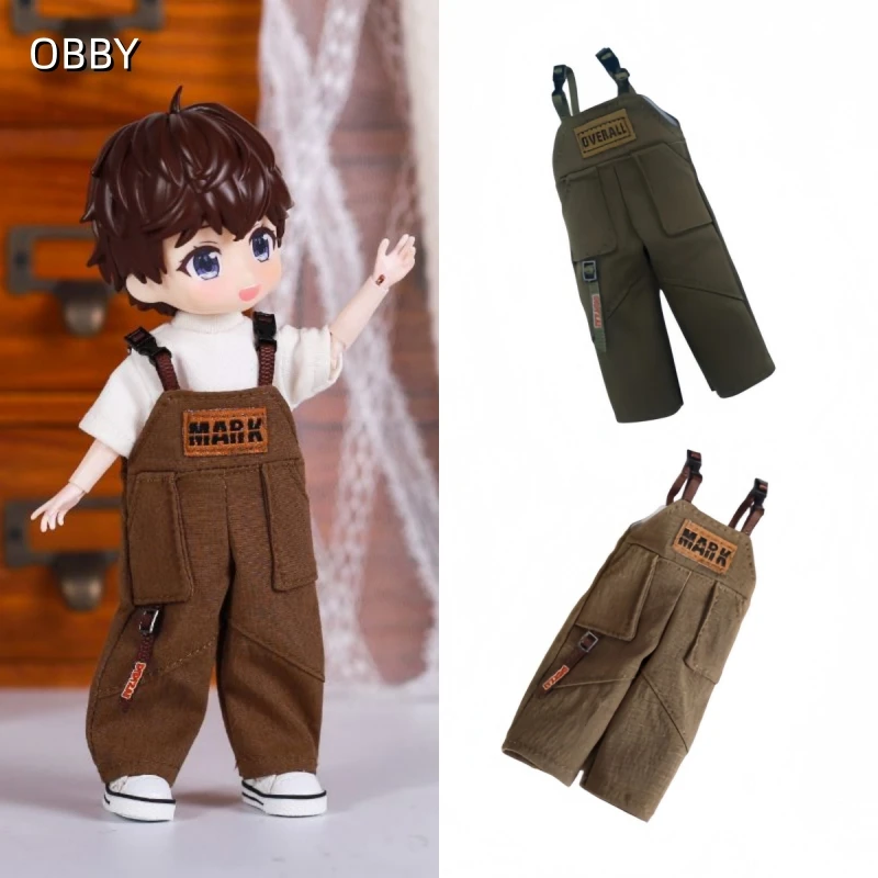 

For Asi 2.0 12cm Dolls Vintage Style Overall Pants For 1/12 Gsc YMY 12cm Dolls Body Doll Cloth Doll Outfit Clothes