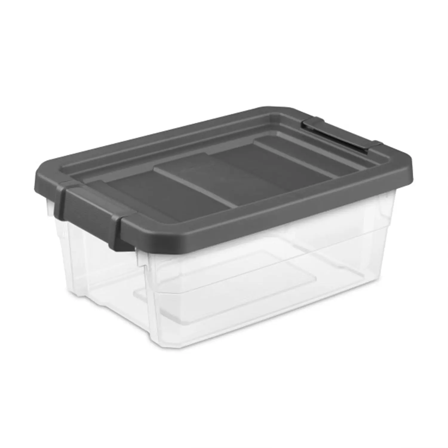 Modular Stacker Box with Latching Lid, 16 Quart, 12-Pack