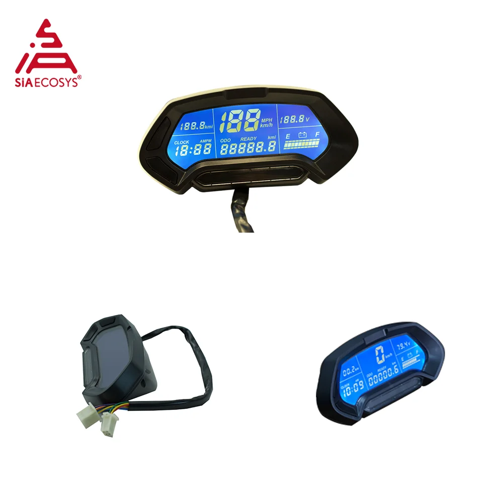 

US Warehouse CT-22 Display 48V-144V Hall Display Programmable Electric Motorcycle Speedometer Suitable for Fardriver Controller
