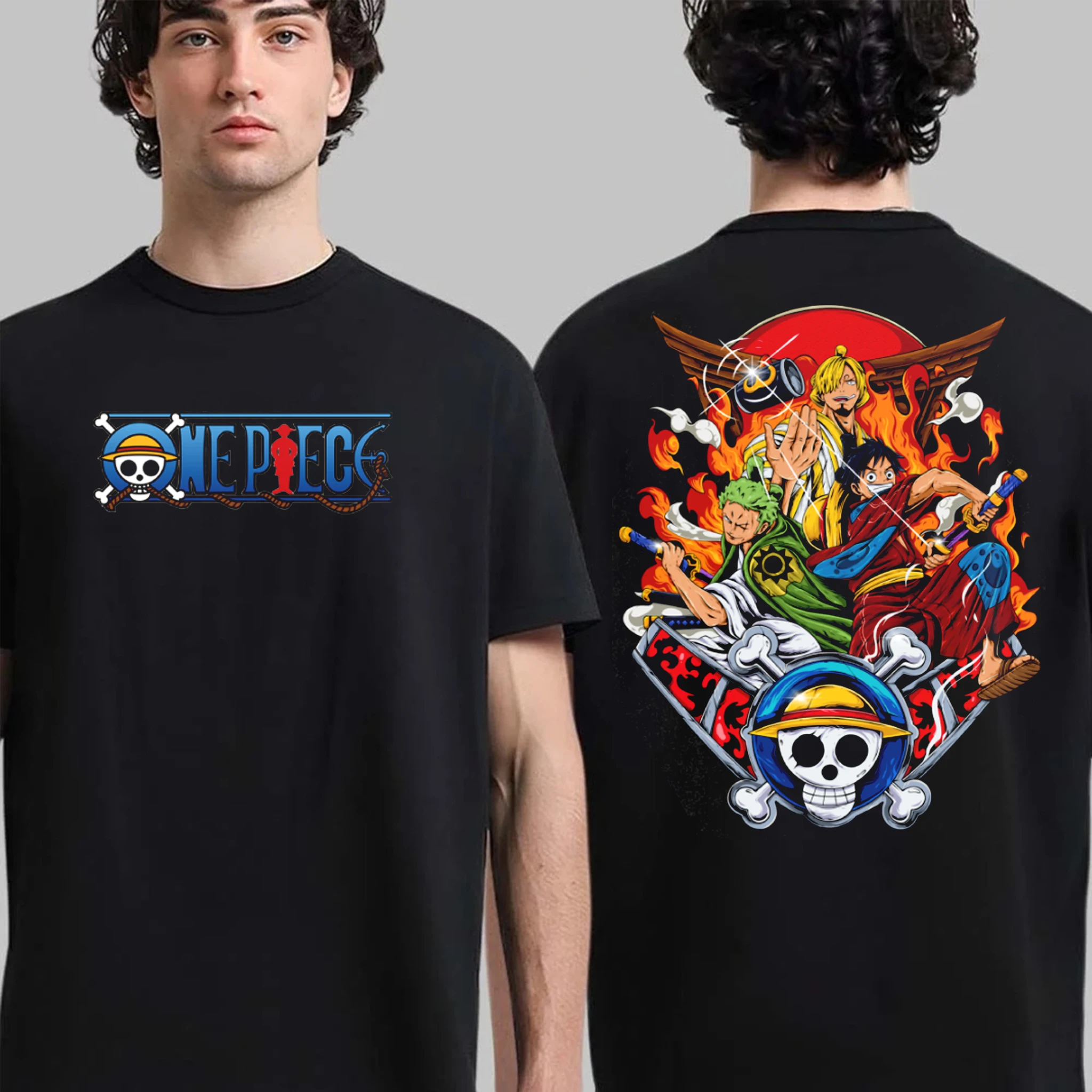 One Piece Anime T Shirt Men Women Cotton Short Sleeve Tee Tops 2026 Summer Luffy Zoro Sanji Graphic Print Streetwear Casual Y2k