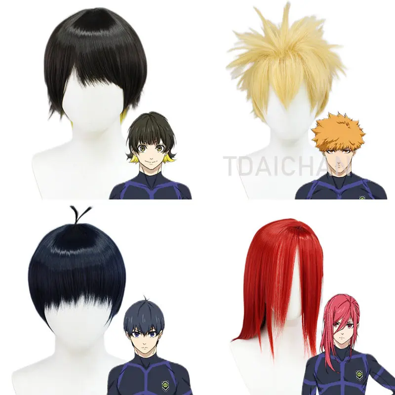 

Anime Blue Lock Isagi Yoichi Bachira Meguru Cosplay Wig Kunigami Rensuke Chigiri Hyouma Football Player Halloween Accessories