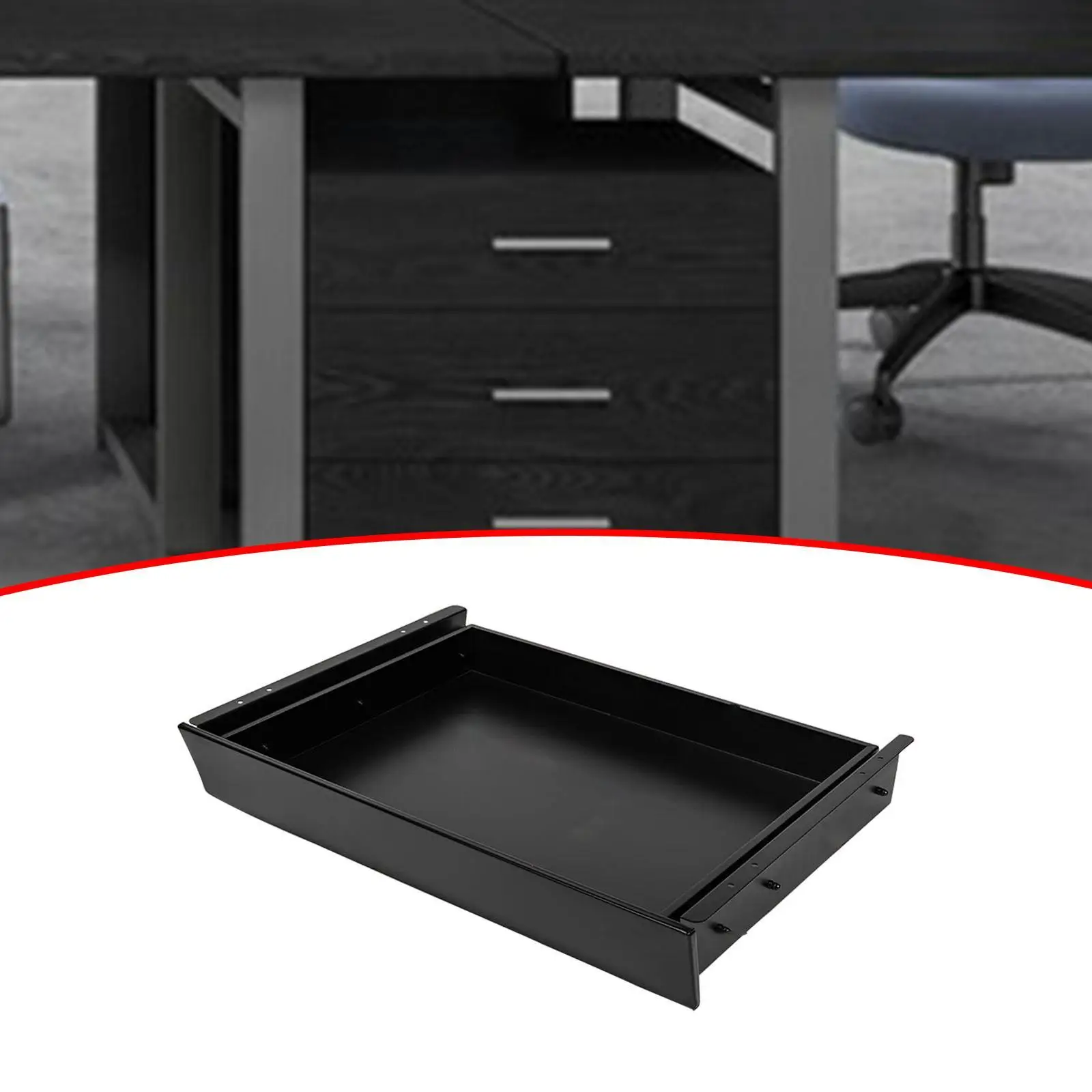 

Under Desk Pull Out Drawer Wear Resistant for Study Living Room Dining Room