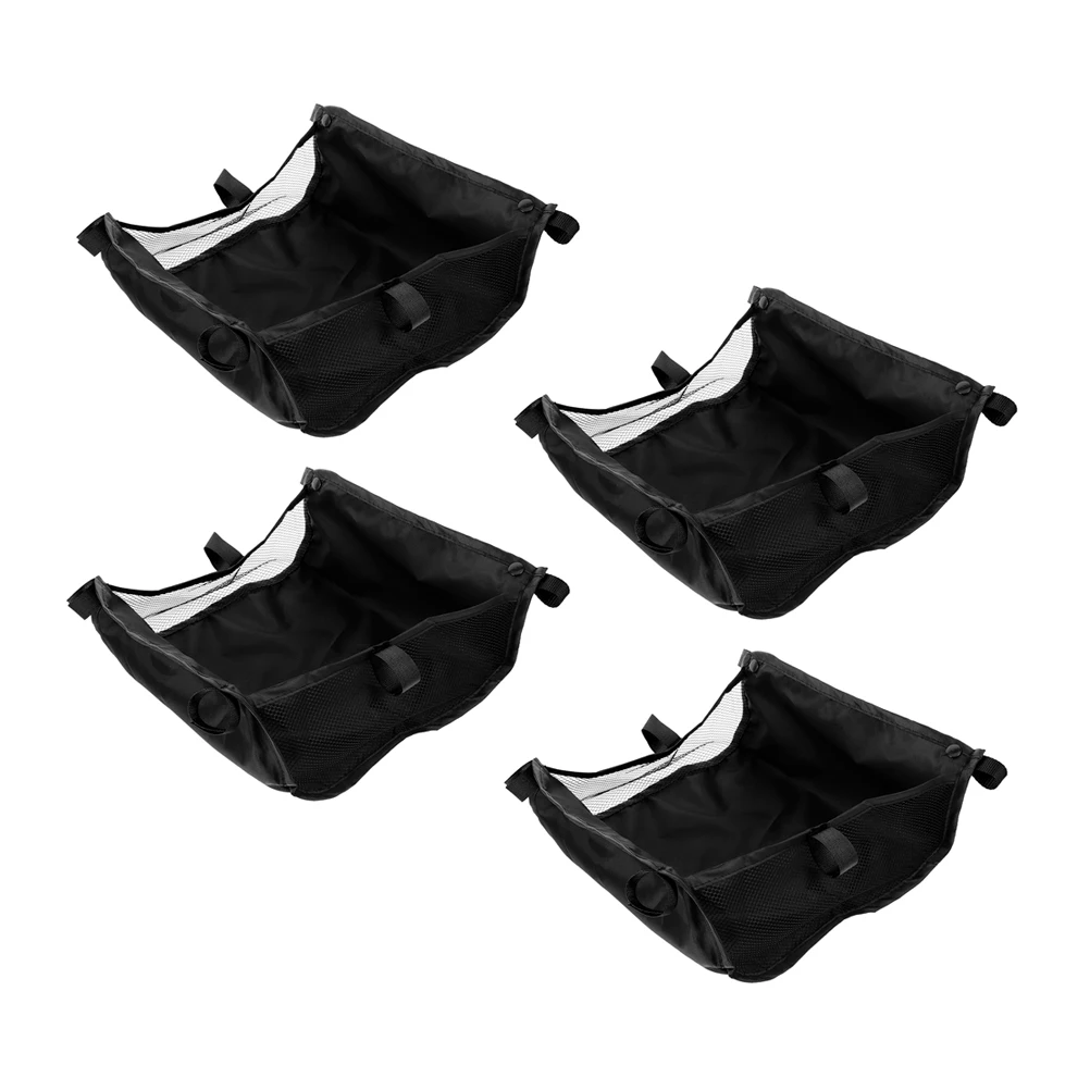 

4Pcs Baby Stroller Storage Bags Multifunctional Organizer Mesh Net Basket Under Stroller Attachment for Carrying Essentials