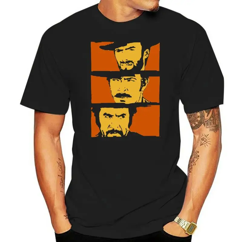 Clint Eastwood Good Bad Ugly T Shirt Short Sleeve Men T-shirt Hiphop Kpop Cotton Crewneck Plus Size Personalized T Shirts