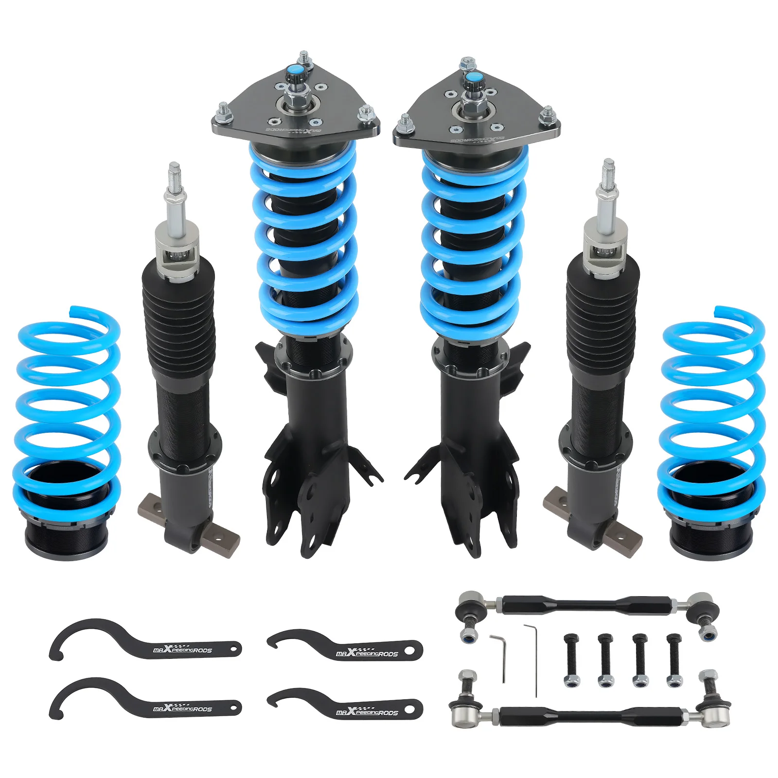MaXpeedingrods Front+Rear Coilovers Shock Springs for Ford Mondeo MK5 CD4 CD391 2014-2022