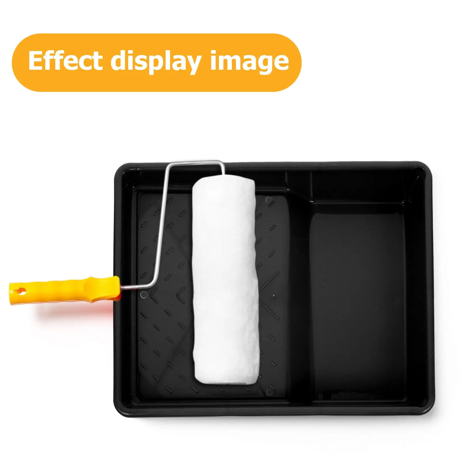 

9 -Inch Paint Tray Pan Liners Pans Trays Universal Palette Holder Black Flat Storage Bins