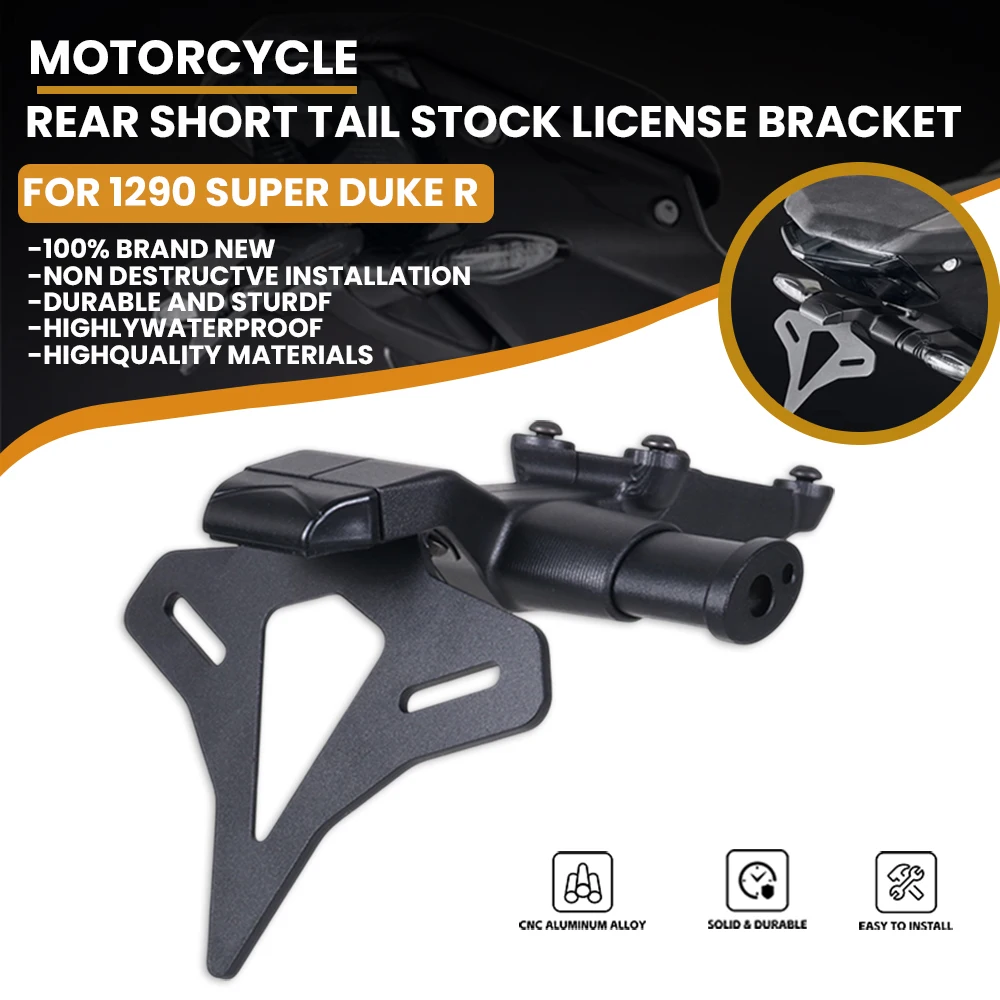 

For 1290 Super Duke R 2020 2021 2022 2023 2024 Rear Short Tail Stock License Holder Tailstock Frame Bracket