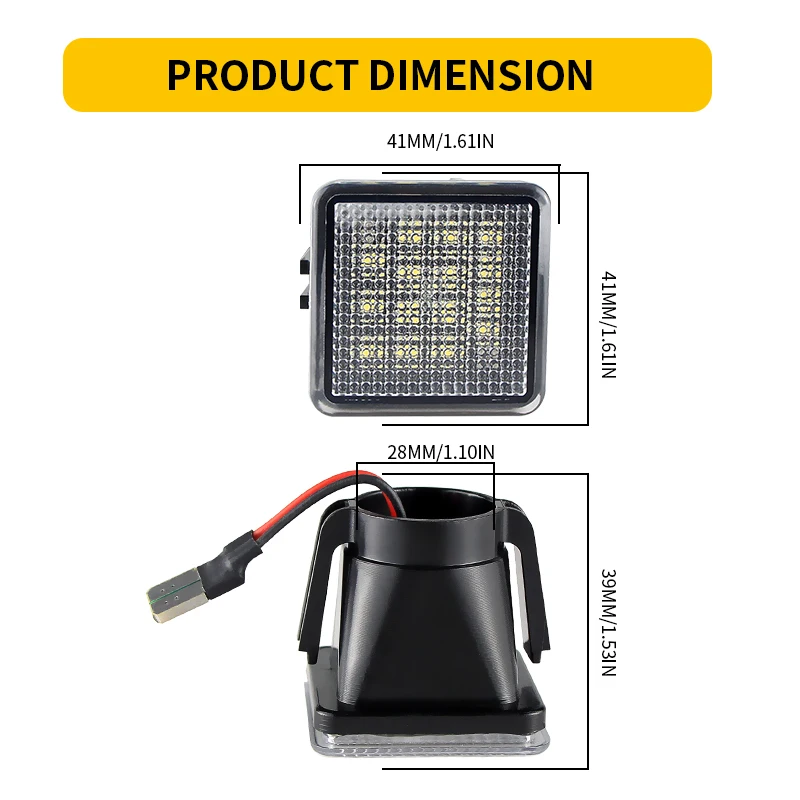2PCS LED Number License Plate Lights Canbus For Toyota Tacoma 2016-up Tundra 2014-up OEM:81270-0C040 White 6000K Car Accessories