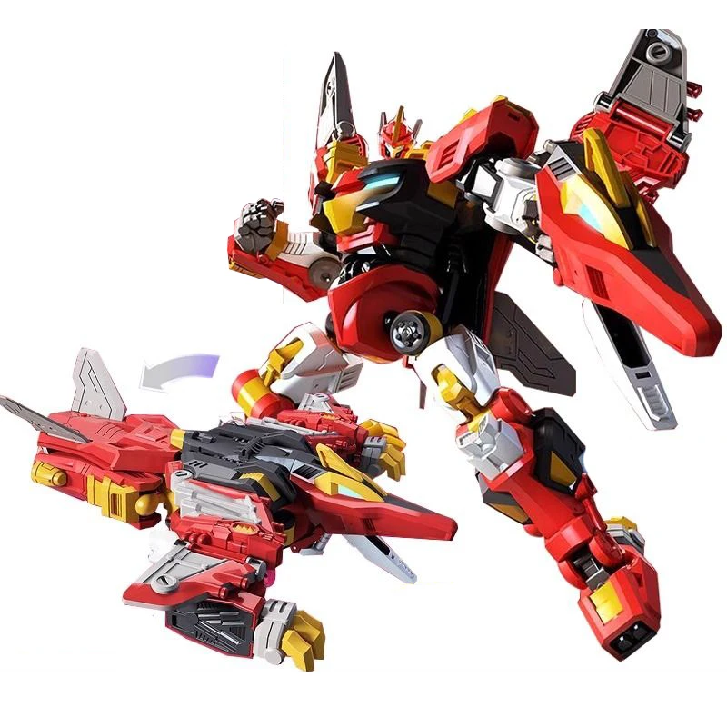 Robô de deformação diy fogo dragão mech modelo de plástico brinquedos computador mesa ornamento brinquedos das crianças para meninos aniversário convidados presentes