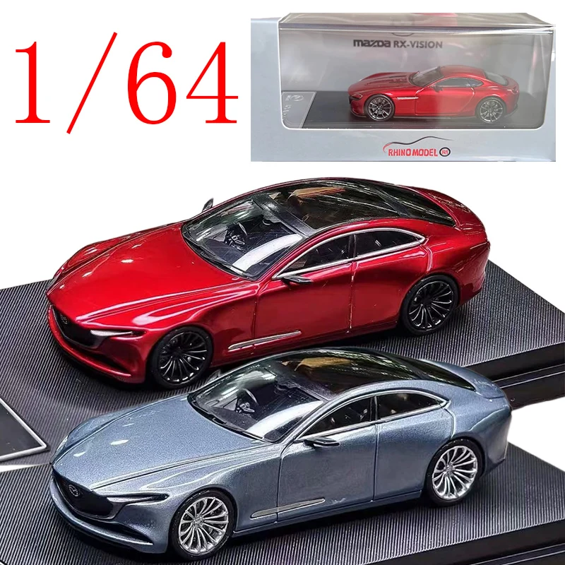 

Rhino RM Diecast 1/64 Scale MAZDA Alloy Model Cars MAZDA RX-VISION COUPE Play Vehicles Toys for Boys Gift Original Box