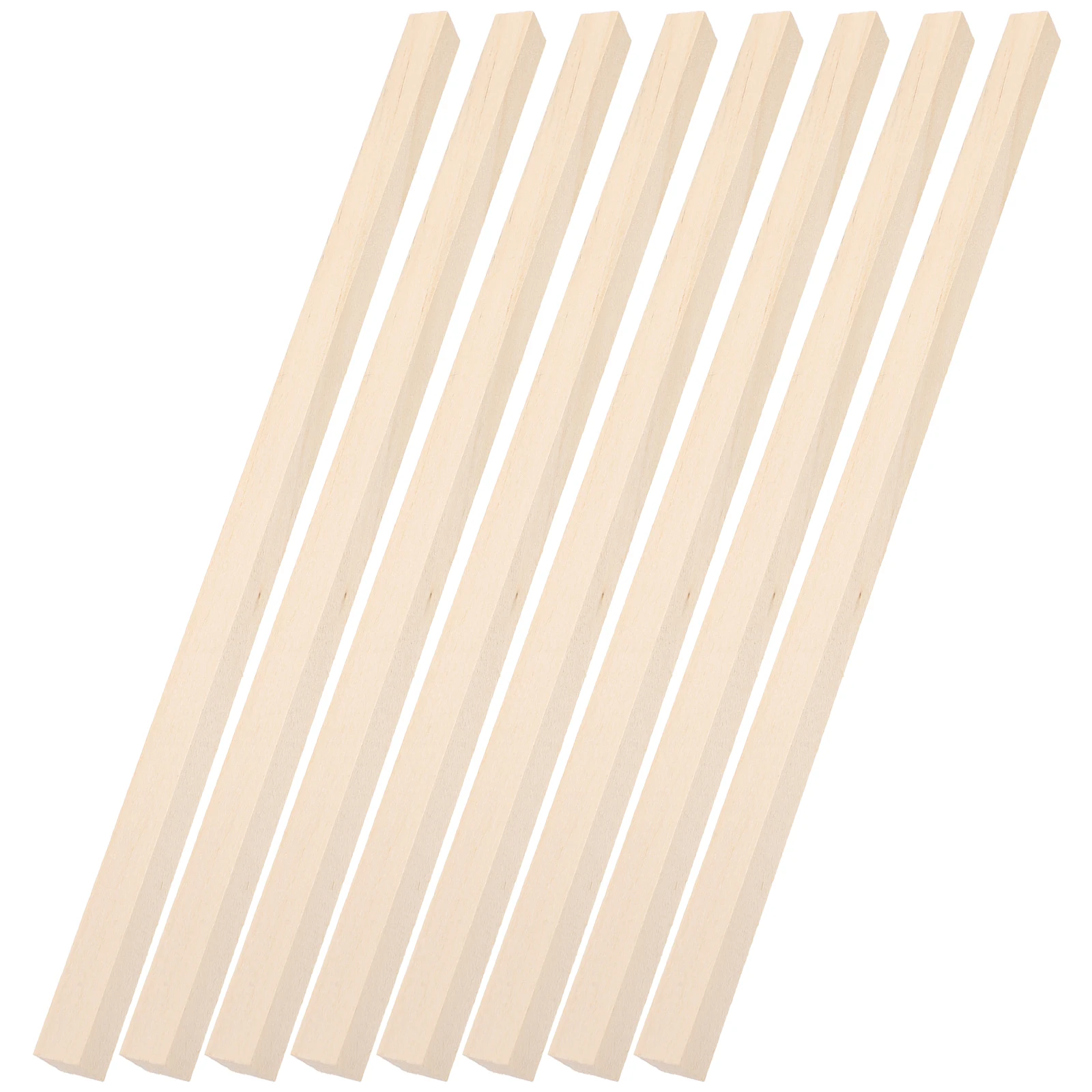 

60Pcs Unfinished Basswood Square Dowels Craft Sticks for DIY Projects Home Decor Woodworking 25x1cm Square Dowel Rods