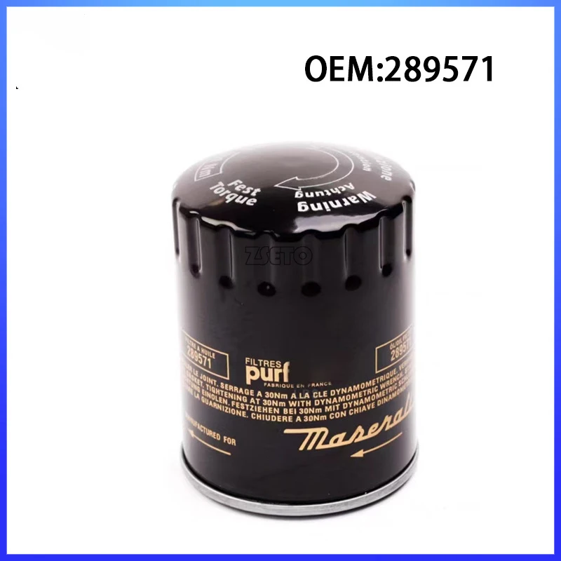 

OE 289571 Car Oil Filter Fit For Maserati Quattroporte M139 COUPE GRAN TURISMO GRANCABRIO SPYDER Model 2008-2018 Filter