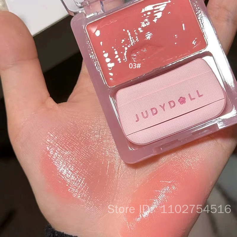 Judydoll crème légère à l'eau fard à joues hydratant multi-usages hydratant haute lumière expansion avec bouffée maquillage pour le visage longue durée