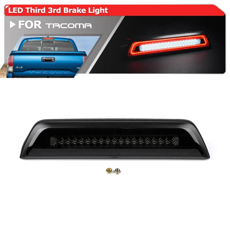 smoked-f1-style-strobe-white-red-led-high-mount-3rd-brake-light-for-toyota-tacoma-n300-double-cab-pickup-2016-2023-81570-04040