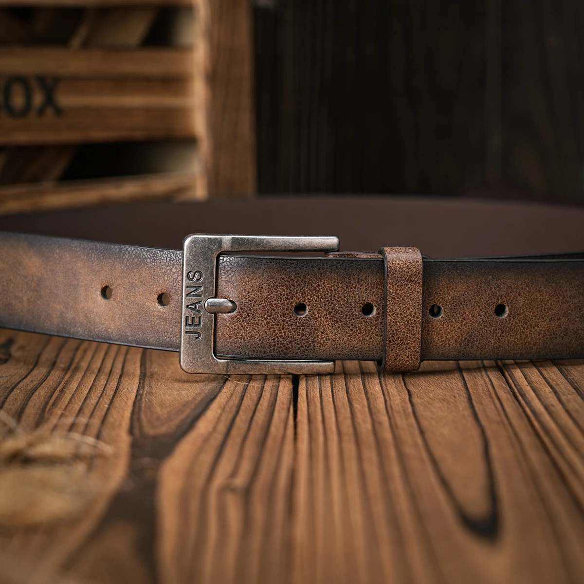 حزام ريترو كاجوال للرجال والنساء على الطراز الغربي! حزام من جلد البولي يوريثان بإبزيم معدني، مناسب لارتداء العمل اليومي #4