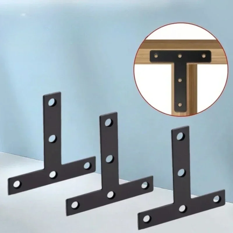 

2026 Hot Sale 4PCS Metal T Shape Corner Bracket, Heavy Duty Hardware Connector for Cabinet Chair Table Furniture Fixing