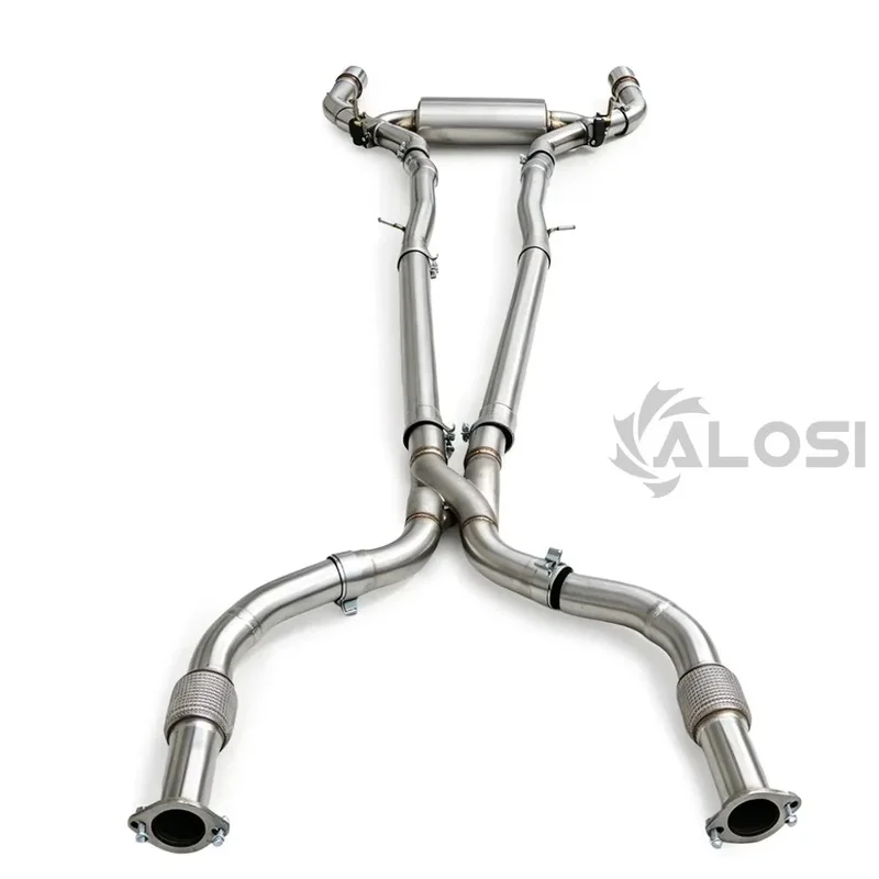 Z-Pipe Valved Catback 304 Stainless Steel Exhaust for Nissan Z33 Z34 RZ34 3.5L 3.7L 3.0T Control Adjustable Racing Sound