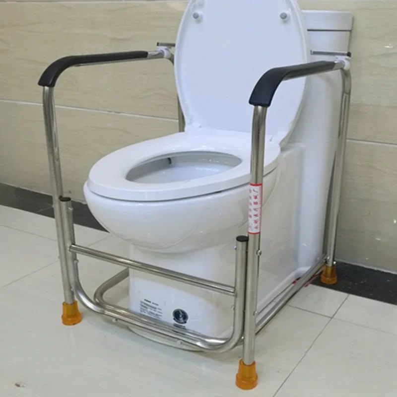 Stainless Steel Foldable Handrails Adjustable Toilet Safety Rack Non-slip Folding Armrest Chair Shower Seat