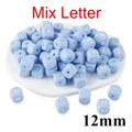 mix blue letter