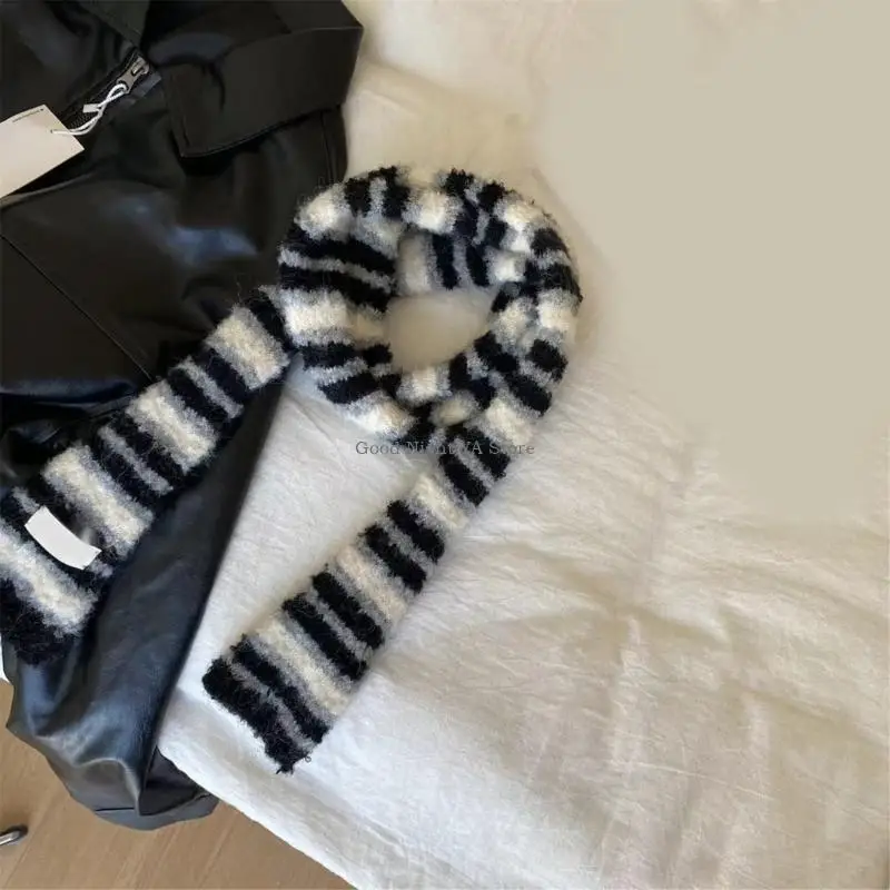 Women Skinny Scarf Thin Choker Knit Belt Long Tie Scarf Bag Handle Wrap image 5