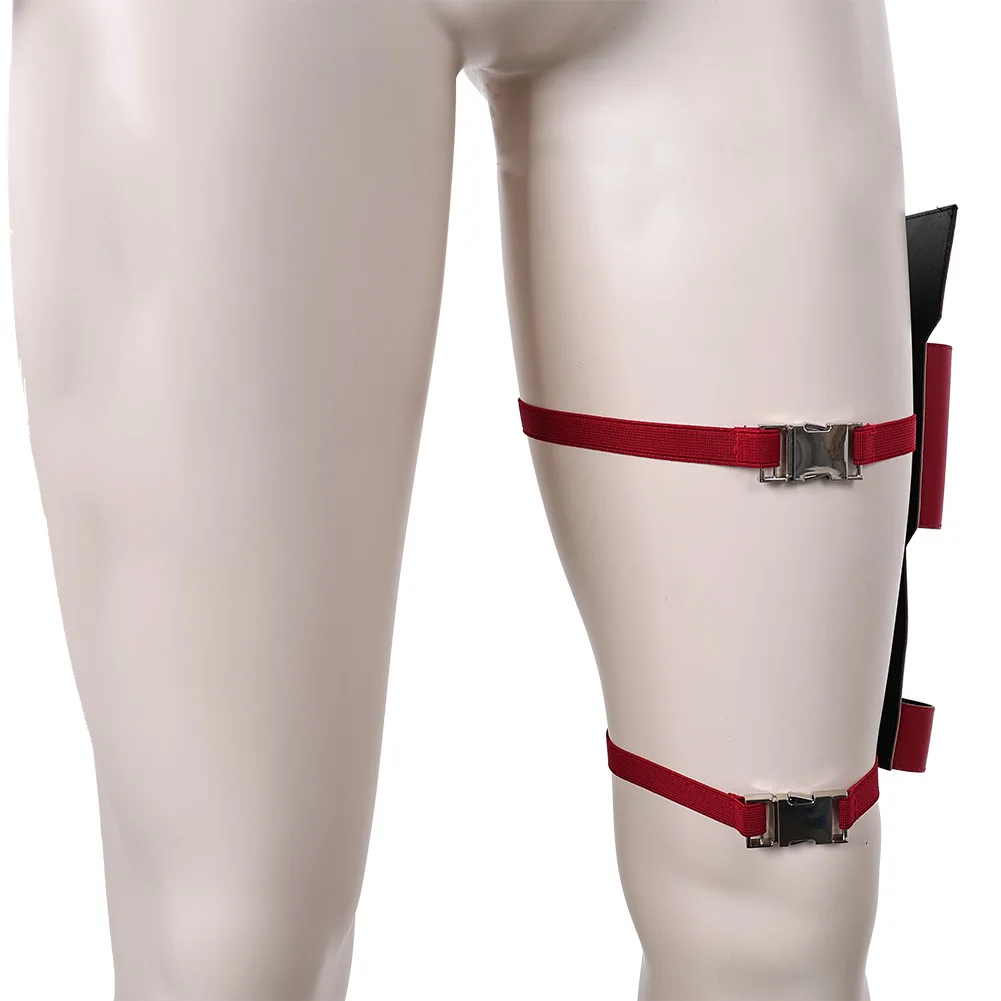 Matt Murdock cosplay rouge legbags costume film Dare rôle diable super-héros déguisement roleplay uniforme accessoires jambe ceinture Halloween