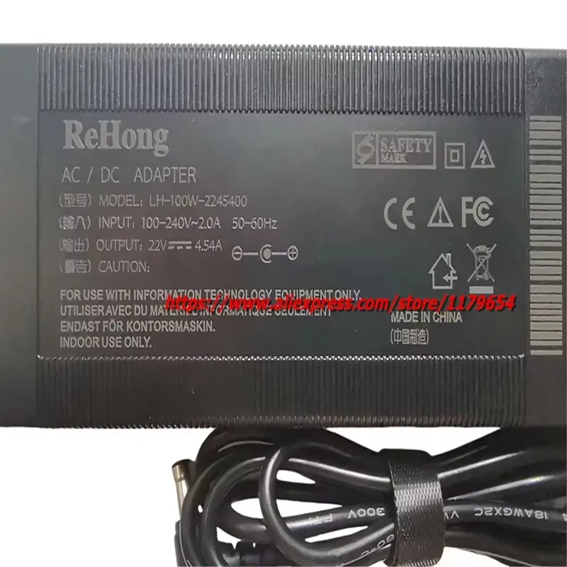 شاشة محول تيار مستمر تيار مستمر ، شاحن مصدر طاقة ، 22 فولت ، 4.54A ، W ، a10024epn ، smasun ، S34E790C ، LS34E790 ، LS34E790CNS/EN